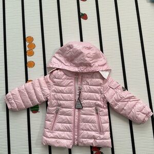 Moncler Pink puff Hooded Jacket